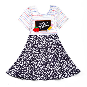 BACK TO SCHOOL COMPOSITION DRESS