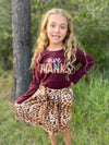 GIVE THANKS TOP & SKIRT SET