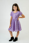 EVA PURPLE SPARKLE DRESS