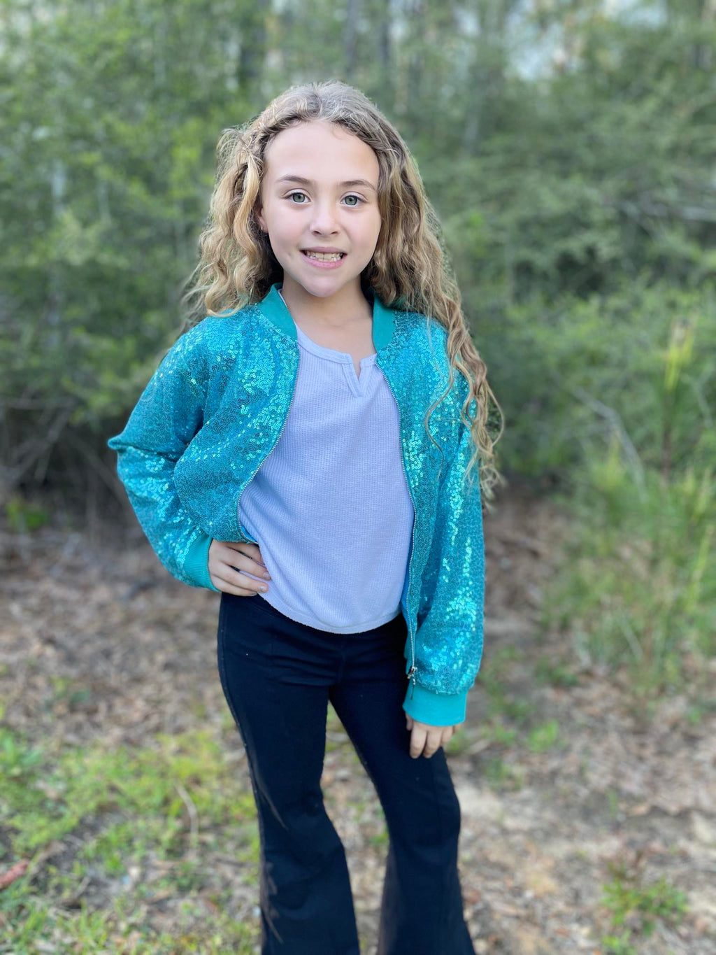 TEAL SPARKLE JACKETS