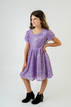 EVA PURPLE SPARKLE DRESS