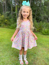 CRAYONS POSITIVE AFFIRMATION DRESS WITH POCKETS - PINK PREORDER