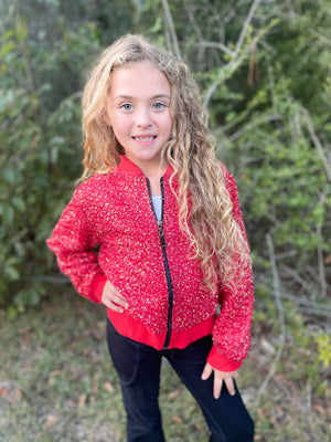 EVA SPARKLE RED JACKET