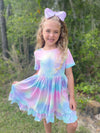 PASTEL OMBRE BACK BOW DRESS