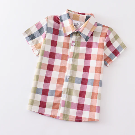 FALL PLAID BUTTON SHIRT -  Fall2025