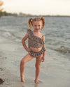 ANIMAL PRINT TWO PC SWIMSUIT