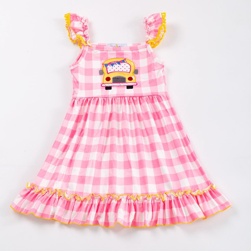 GINGHAM BUS DRESS