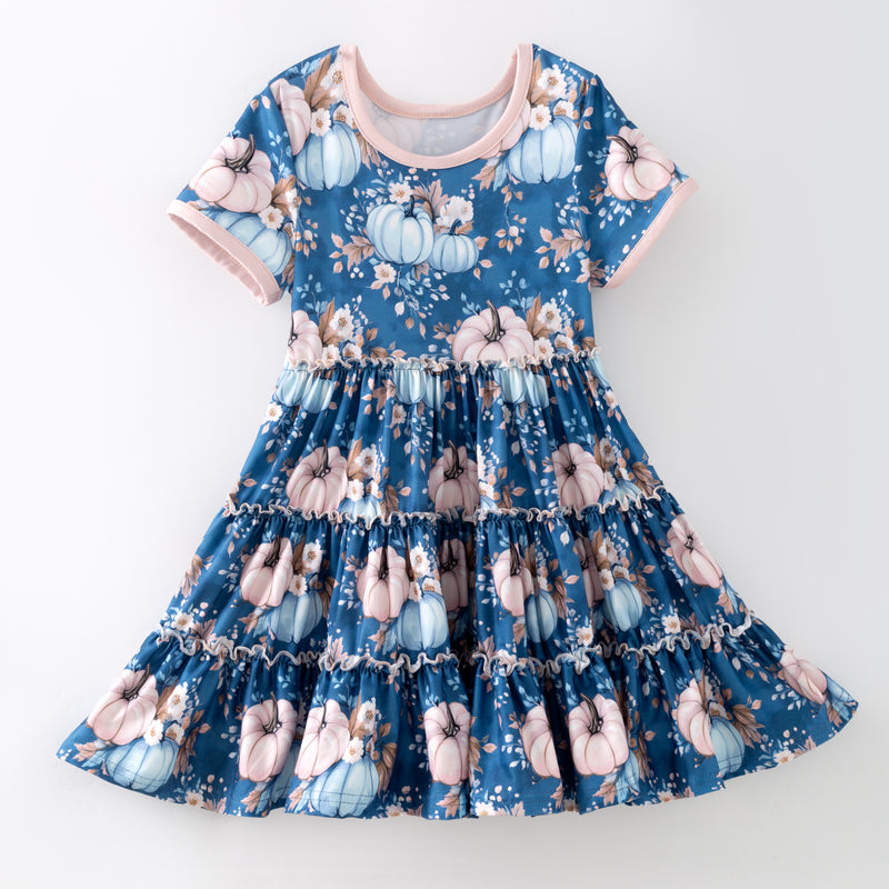PUMPKIN RUFFLE DRESS