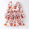 THANKSGIVING TURKEY RUFFLE DRESS