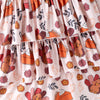 THANKSGIVING TURKEY RUFFLE DRESS