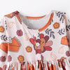 THANKSGIVING TURKEY RUFFLE DRESS