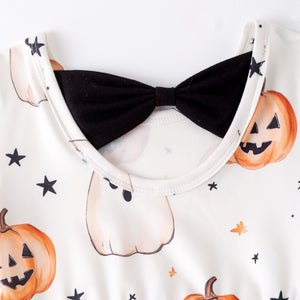 GHOST & PUMPKIN BACKBOW DRESS