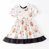 GHOST & PUMPKIN BACKBOW DRESS