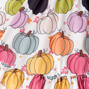 FALL PUMPKINS BACKBOW DRESS - Fall2025
