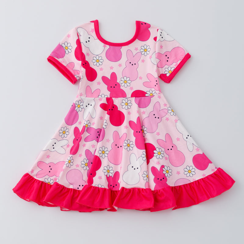 HOT PINK EASTER BUNNY DRESS