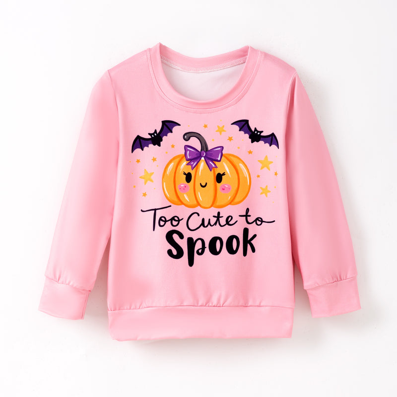 TOO CUTE TO SPOOK CREWNECK TOP - Halloween2025