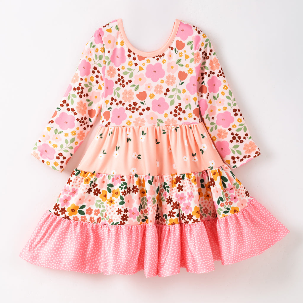 FALL FLORAL LAYER DRESS - Fall2025