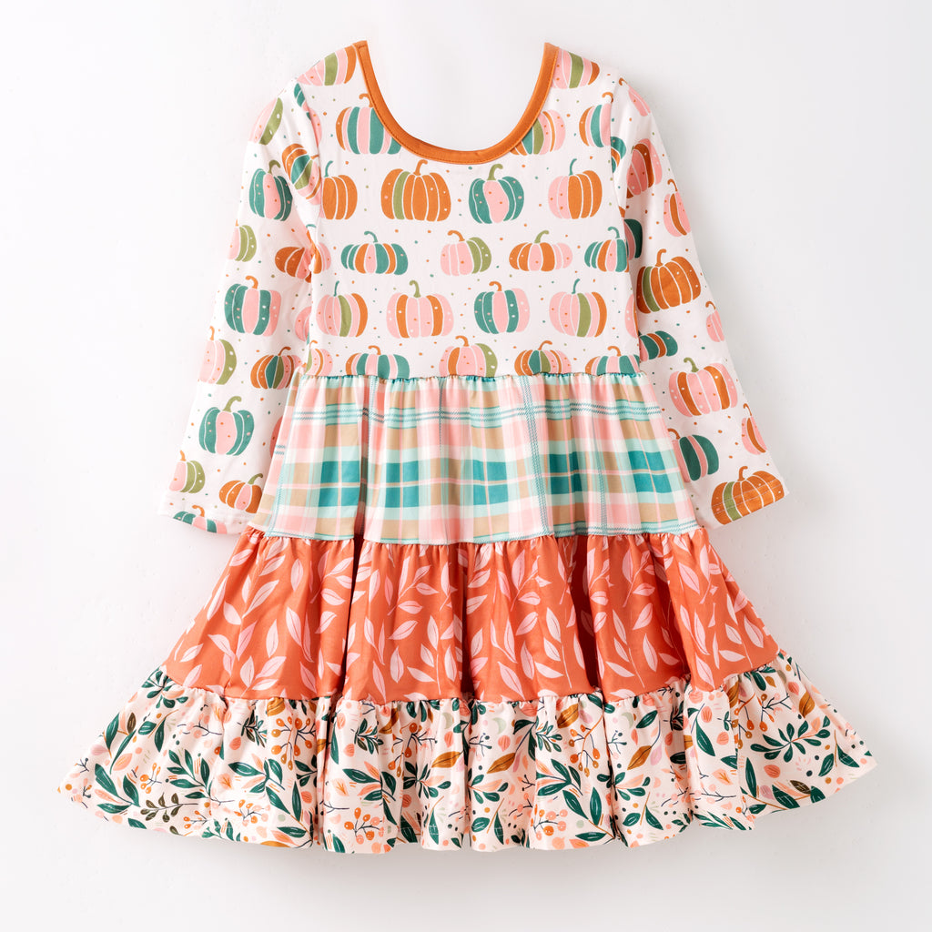 Fall Pumpkin Layer Dress - Fall2025