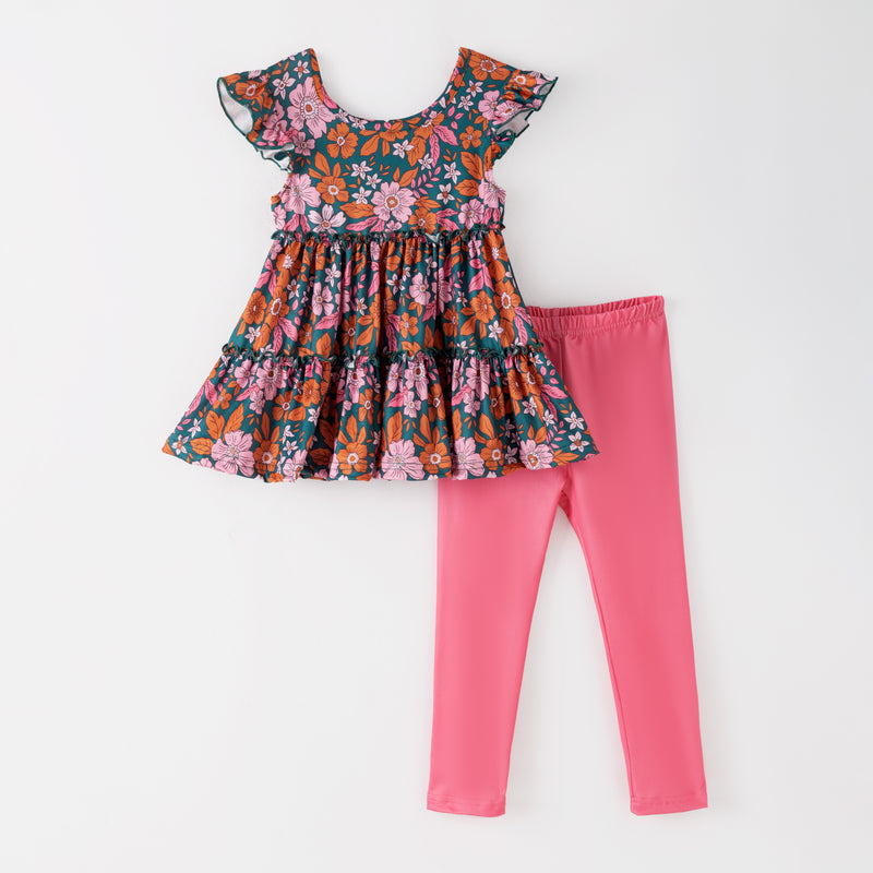 KELLY FALL FLORAL LEGGINGS SET