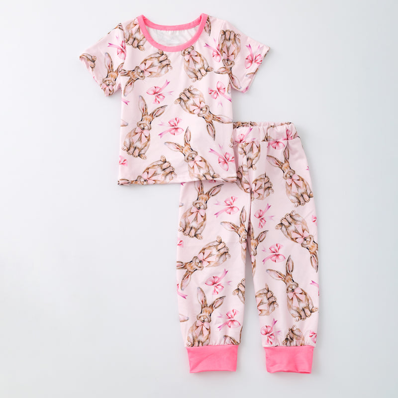 PINK EASTER BUNNY PAJAMAS