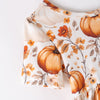 PUMPKIN FLORAL BACK BOW DRESS - Fall2025- Preorder