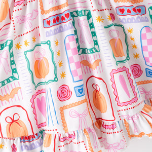 FALL PUMPKIN FRAMES DRESS - Fall2025