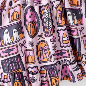 SPOOKY GHOST BACK BOW DRESS - Halloween2025 Preorder