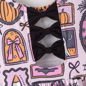 SPOOKY GHOST BACK BOW DRESS - Halloween2025 Preorder
