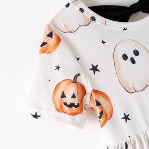 GHOST & PUMPKIN BACKBOW DRESS - Halloween2025