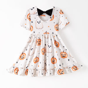 GHOST & PUMPKIN BACKBOW DRESS - Halloween2025