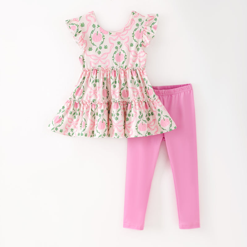 ANNA FALL PUMPKIN LEGGINGS SET