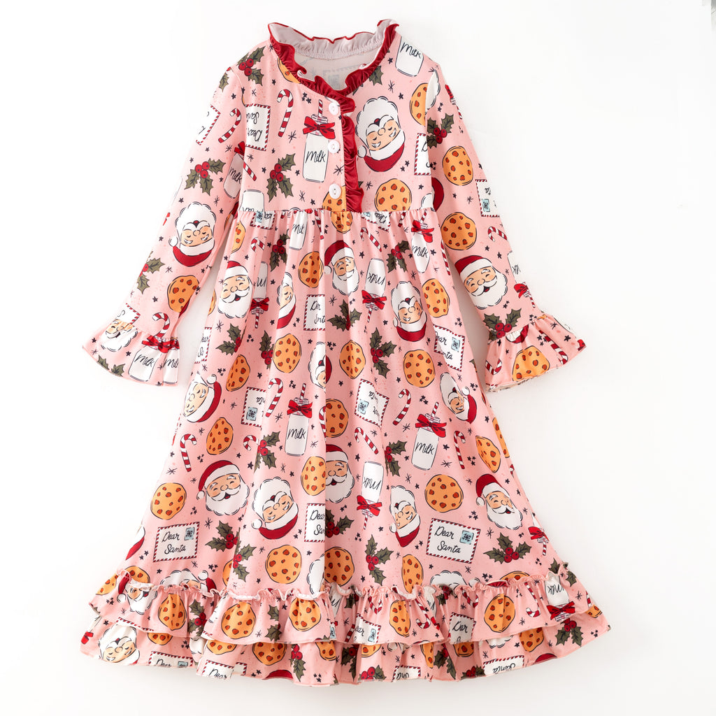 DEAR SANTA NIGHTGOWN - PINK -  Christmas2025