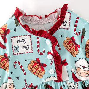 DEAR SANTA NIGHTGOWN - BLUE - Christmas2025