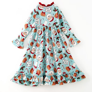 DEAR SANTA NIGHTGOWN - BLUE - Christmas2025
