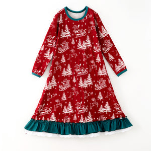 CHRISTMAS TOILE NIGHTGOWN - Christmas2025