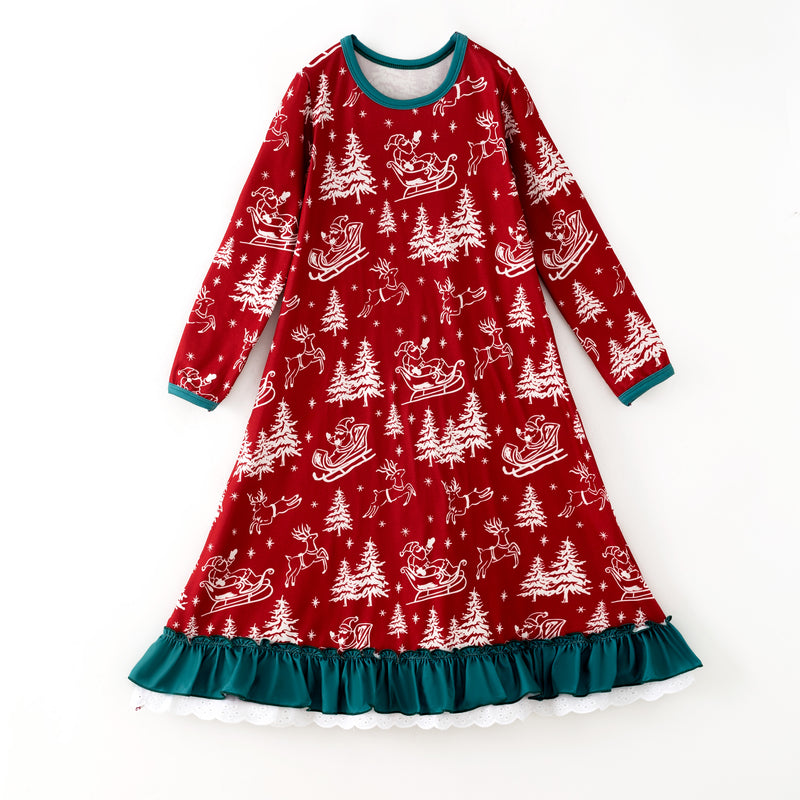 CHRISTMAS TOILE NIGHTGOWN - Christmas2025