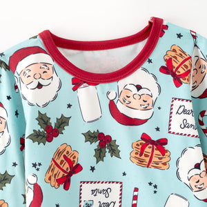 DEAR SANTA PAJAMAS - BLUE - Christmas2025