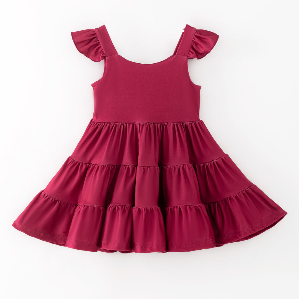 FALL TIER DRESS - MAROON- Fall2025