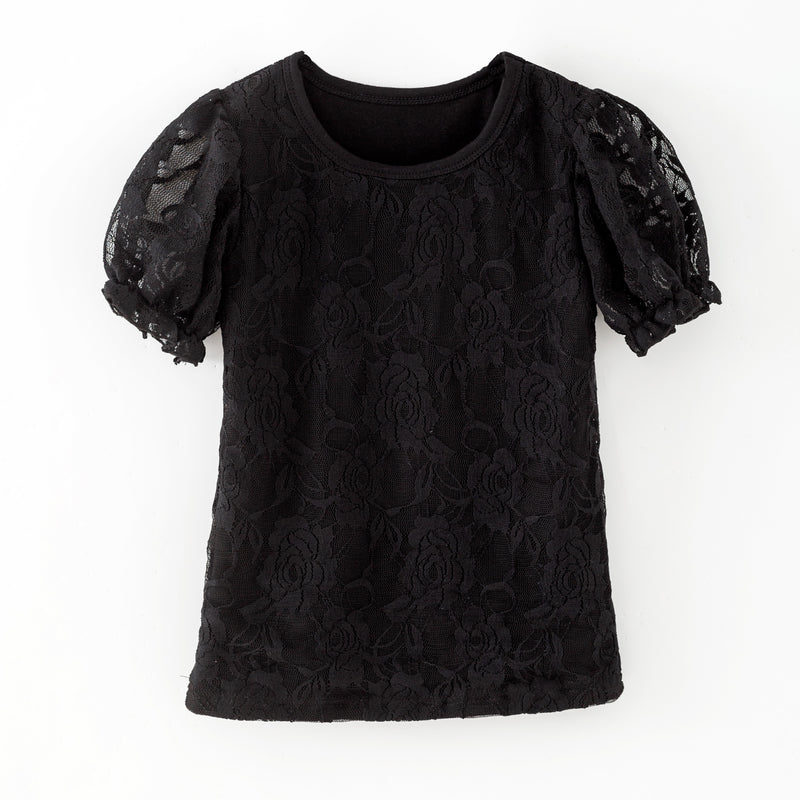 BLACK LACE TOP - Halloween2025