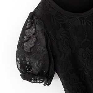 BLACK LACE TOP - Halloween2025