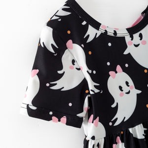 CUTE GHOST BACK BOW DRESS - Halloween2025