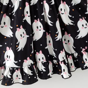 CUTE GHOST BACK BOW DRESS - Halloween2025