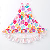 SPRING FLOWERS HI LO DRESS