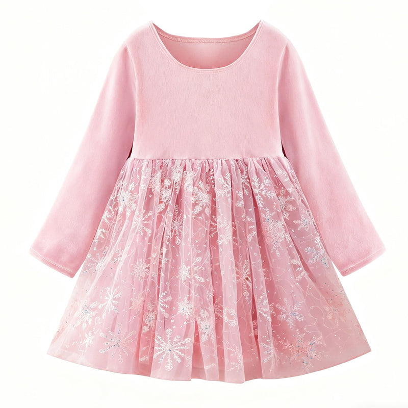PINK SNOWFLAKE DRESS - Christmas2025