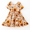SUNFLOWER BACK BOW DRESS - Fall2025