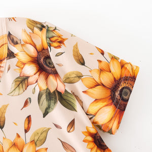 SUNFLOWER BACK BOW DRESS - Fall2025