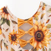 SUNFLOWER BACK BOW DRESS - Fall2025