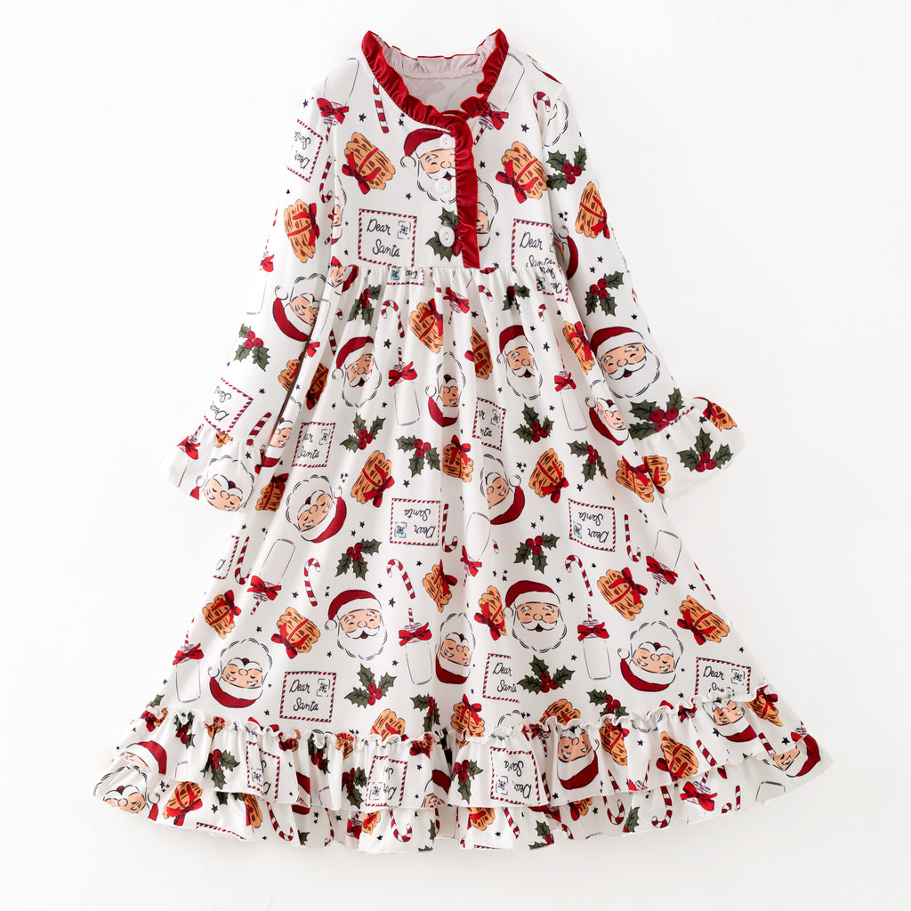 DEAR SANTA NIGHTGOWN - WHITE - Christmas2025 - Preorder