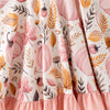 PINK PUMPKIN BACK BOW BACK DRESS - Fall2025