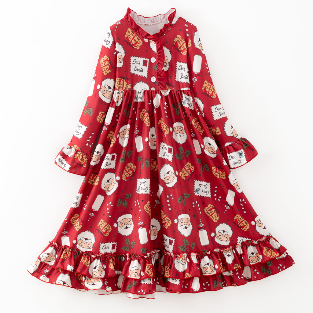DEAR SANTA NIGHTGOWN - RED- Christmas2025 - Preorder
